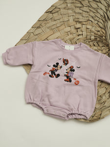 Mickey and Minnie Halloween Sweatshirt Romper